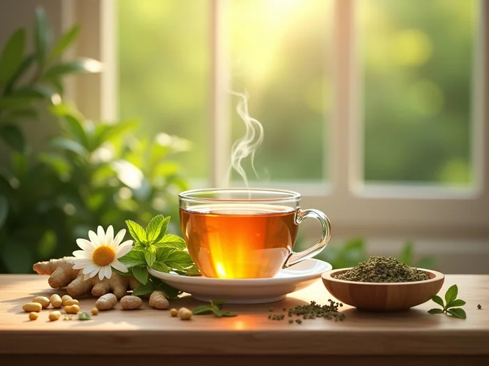 herbal teas and supplements for managing ovarian cyst discomfort naturally